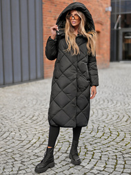 Γυναικείο μπουφάν μαύρο OZONEE JS/5M3173/392Z