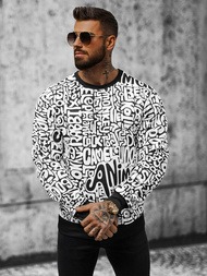 Ανδρικό Φούτερ λευκό OZONEE JS/8B1131/1