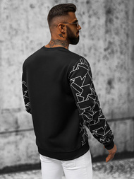 Ανδρικό Φούτερ Mαύρος OZONEE JS/8B1111/3