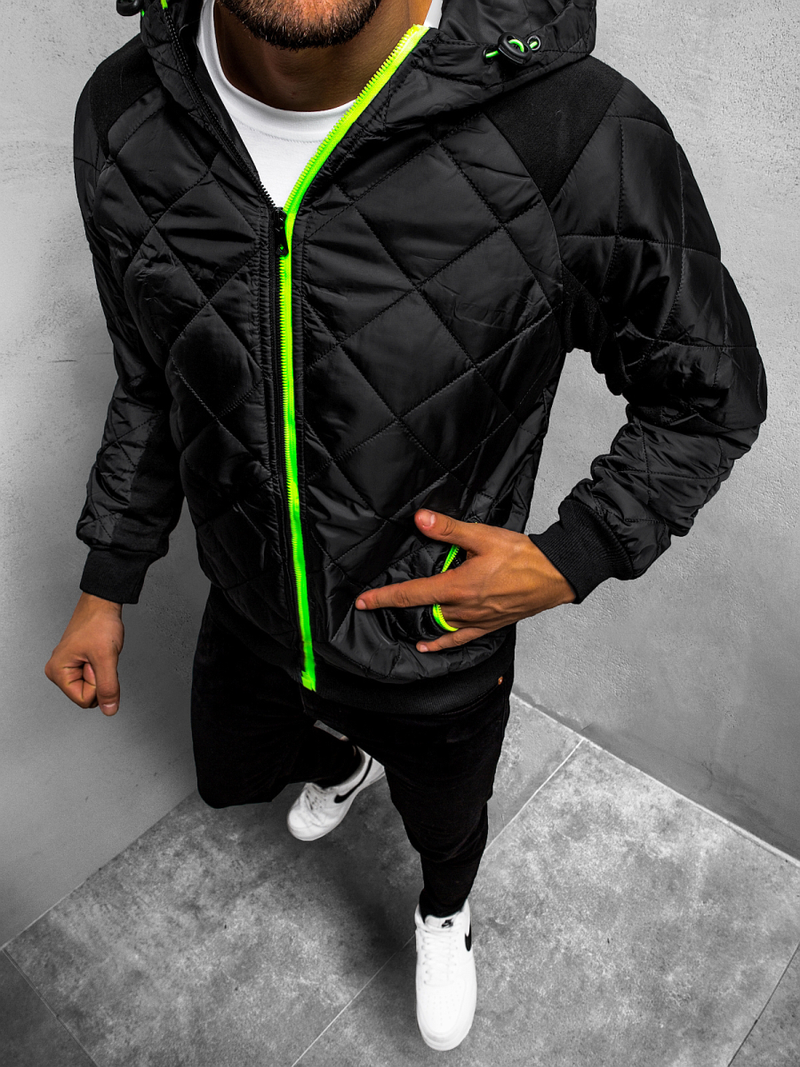 Ανδρικό μπουφάν μαύρο OZONEE JS/TY10Z