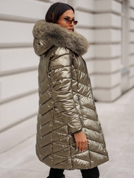 Γυναικείο μπουφάν χρυσός OZONEE JS/16M9100/403Z