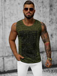 Ανδρικό αμάνικο μπλουζάκι Πράσινος OZONEE O/T103/29