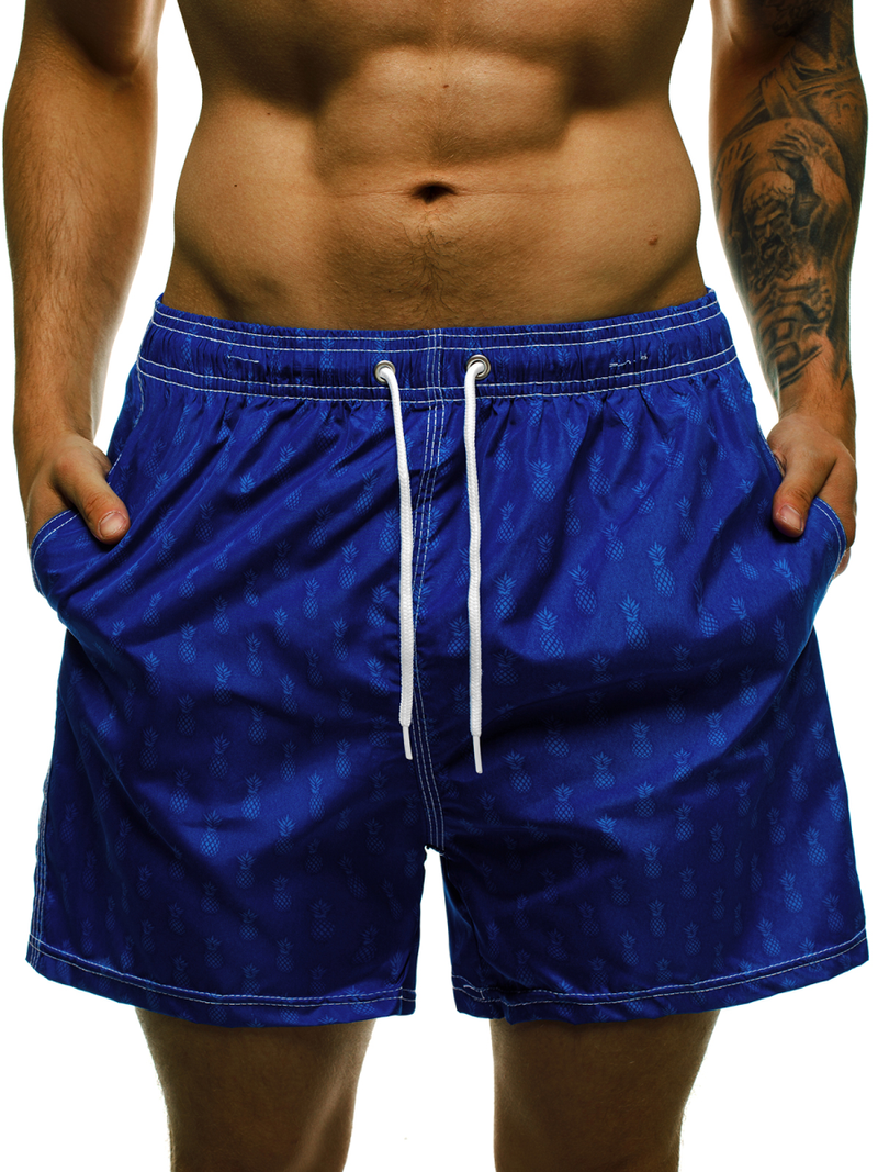 Ανδρικό μαγιό μπλε κοβαλτίου OZONEE JS/ST021