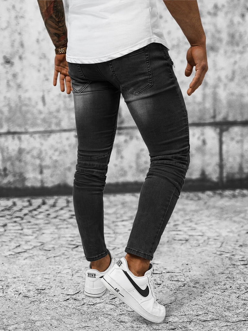 Ανδρικό τζιν παντελόνι Γκρί OZONEE NB/MP0029GZ