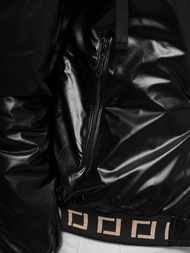 Γυναικείο μπουφάν mαύρος OZONEE JS/16M9087/392