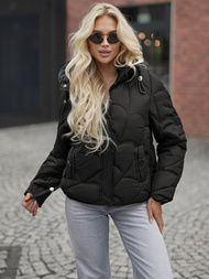 Γυναικείο μπουφάν μαύρο OZONEE JS/5M3336/392Z