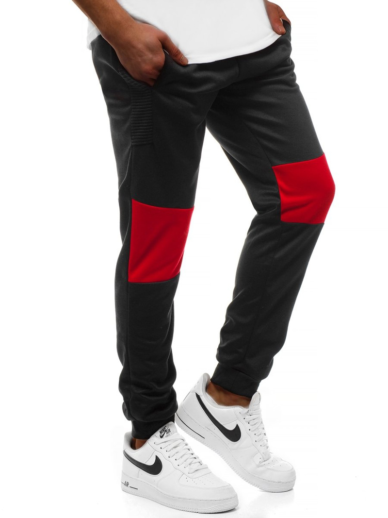 Ανδρικό παντελόνι φόρμας μαύρο OZONEE JS/JZ11015