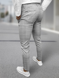 Ανδρικό παντελόνι chino γκρι OZONEE DJ/5522Z