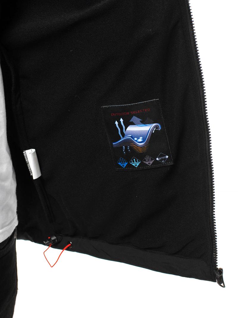 Ανδρικό μπουφάν Softshell μαύρο-πορτοκαλί OZONEE GE/12263Z