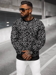 Ανδρικό Φούτερ Mαύρος OZONEE JS/8B1219/3