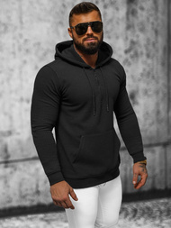 Ανδρικό Φούτερ με Κουκούλα μαύρο OZONEE O/TB2273