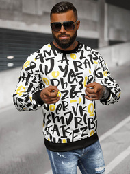 Ανδρικό Φούτερ λευκό OZONEE JS/8B1220/1