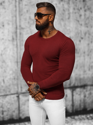 Ανδρικό πουλόβερ μπορντό OZONEE NB/MMB602/7Z