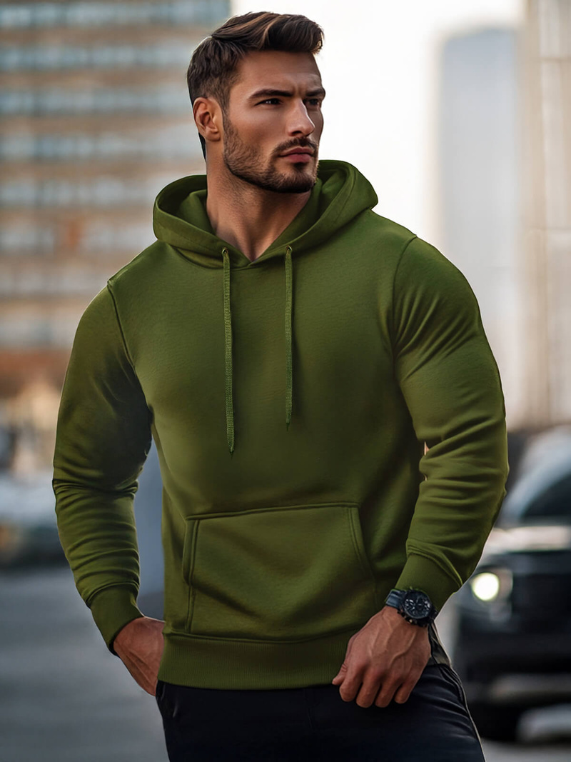 Ανδρικό Φούτερ χακί OZONEE JS/2009Z