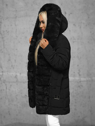 Γυναικείο μπουφάν μαύρο OZONEE JS/11Z8096