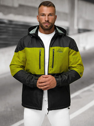 Ανδρικό μπουφάν μαύρο OZONEE JS/22M310/392Z