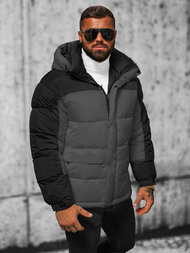 Ανδρικό μπουφάν Γκρί OZONEE JS/31M5008