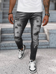 Ανδρικό τζιν παντελόνι mαύρος OZONEE NB/MP0152N