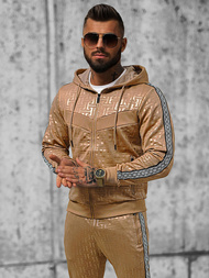 Ανδρικό σετ φόρμας mπεζ OZONEE O/3A165