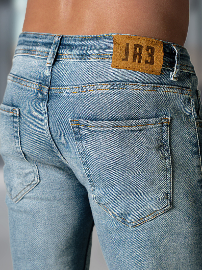 Ανδρικό τζιν παντελόνι μπλε OZONEE O/0526