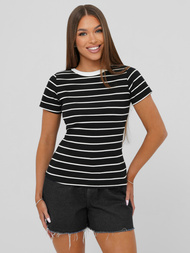 Γυναικείο μπλουζάκι μαύρο OZONEE JS/96T659/3