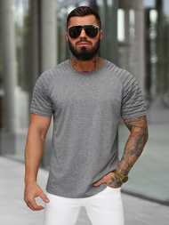 Ανδρικό μπλουζάκι γραφίτη OZONEE JS/8T88/5Z