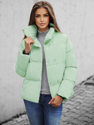 Γυναικείο χειμερινό μπουφάν mέντα OZONEE JS/M23062/236Z