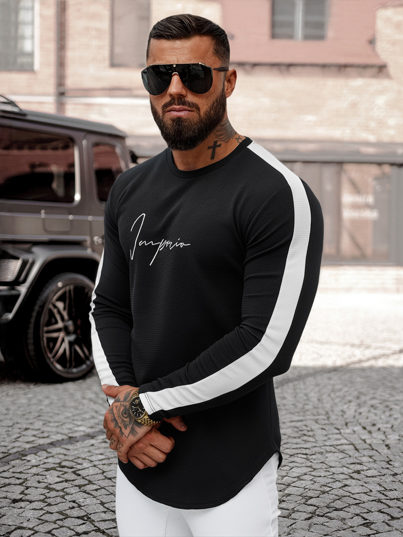 Ανδρικό Φούτερ μαύρο OZONEE O/D7197