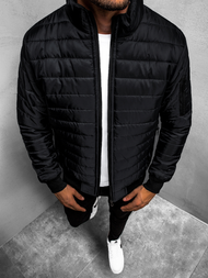 Ανδρικό μπουφάν μαύρο OZONEE JS/MY22Z