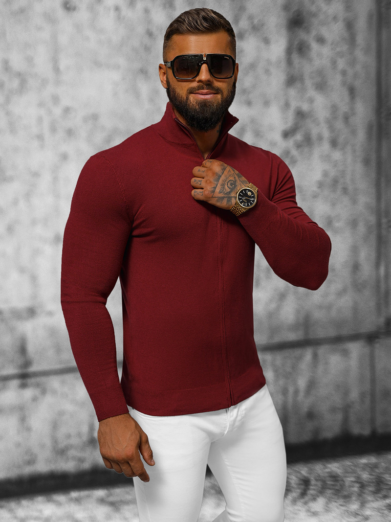 Ανδρικό πουλόβερ mαρόν OZONEE NB/MM6004/7Z