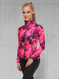 Γυναικείο σετ φόρμας δύο κομματιών ροζ OZONEE O/20713