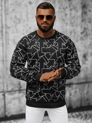 Ανδρικό Φούτερ Mαύρος OZONEE JS/8B1111/3