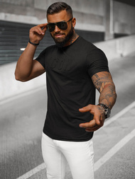 Ανδρικό μπλουζάκι μαύρο OZONEE NB/MT3111