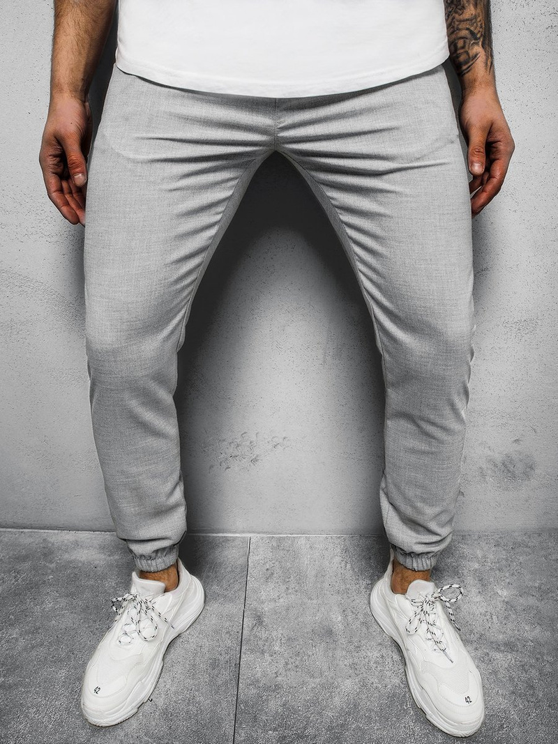 Ανδρικό σόρτς chino jogger γκρι OZONEE DJ/5539