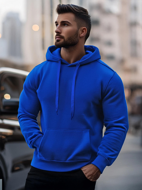 Ανδρικό Φούτερ μπλε κοβαλτίου OZONEE JS/2009Z