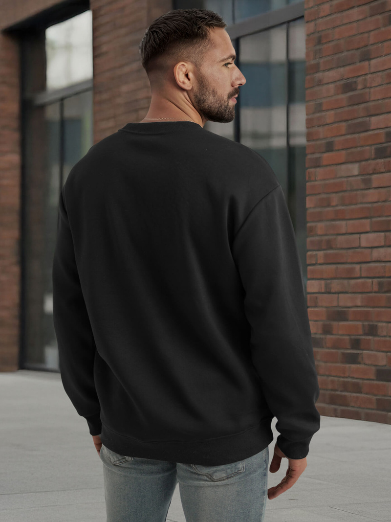 Ανδρικό Φούτερ μαύρο OZONEE JS/65B3920/3