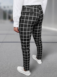 Ανδρικό παντελόνι chino μαύρο OZONEE DJ/5522Z