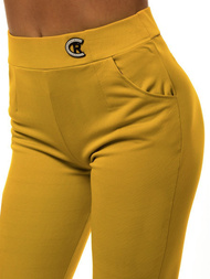 Γυναικείο κοντό κολάν κάμελ OZONEE JS/1027/B10