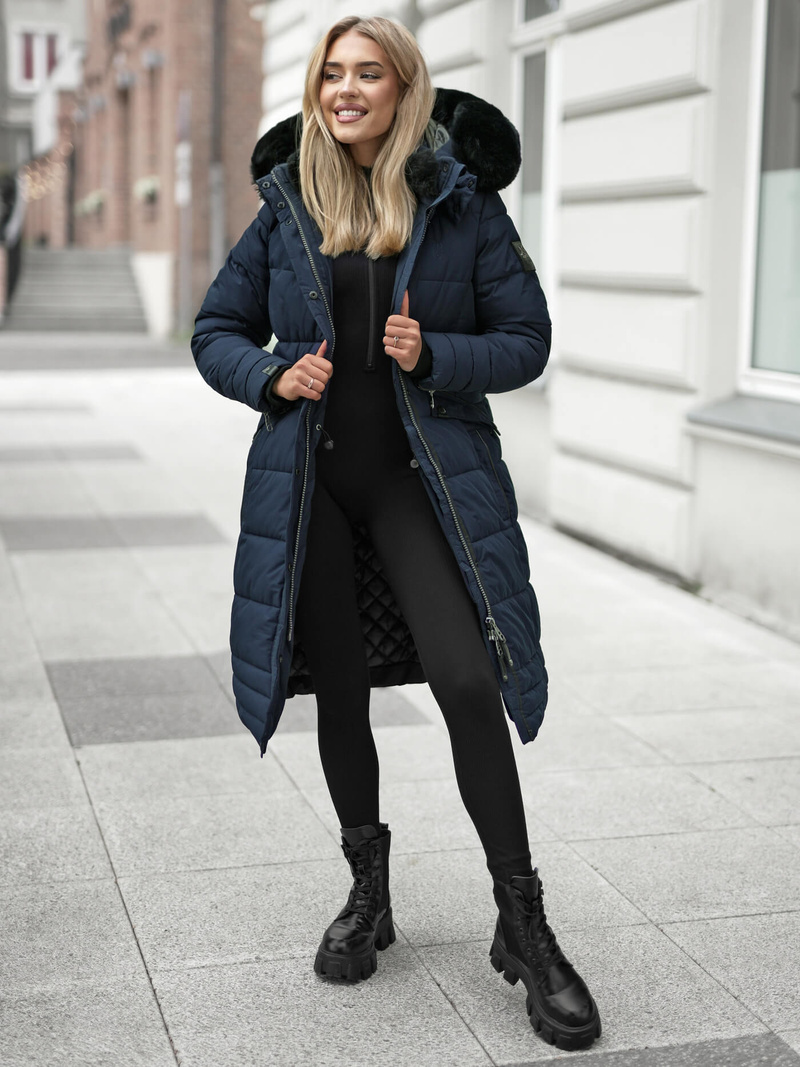 Γυναικείο μπουφάν ναυτικό μπλε OZONEE O/W377