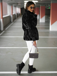 Γυναικείο μπουφάν μαύρο OZONEE JS/11Z8075Z