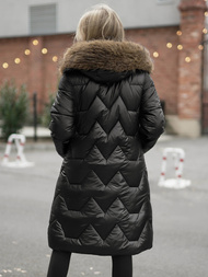 Γυναικείο χειμερινό μπουφάν μαύρο OZONEE O/5M3229/392Z