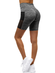 Γυναικείο σόρτς φόρμας γκρι OZONEE O/6693