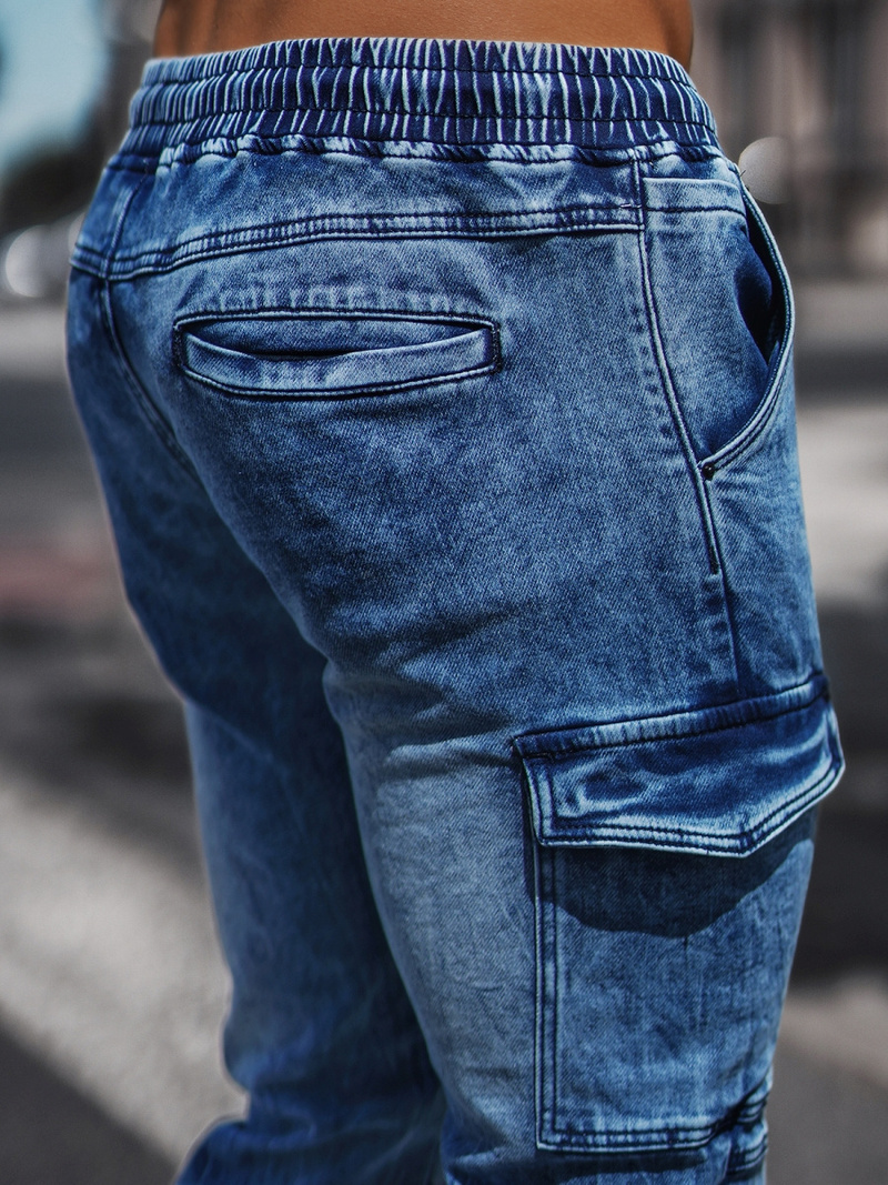 Ανδρικό παντελόνι jogger mπλε OZONEE NB/MP0058B