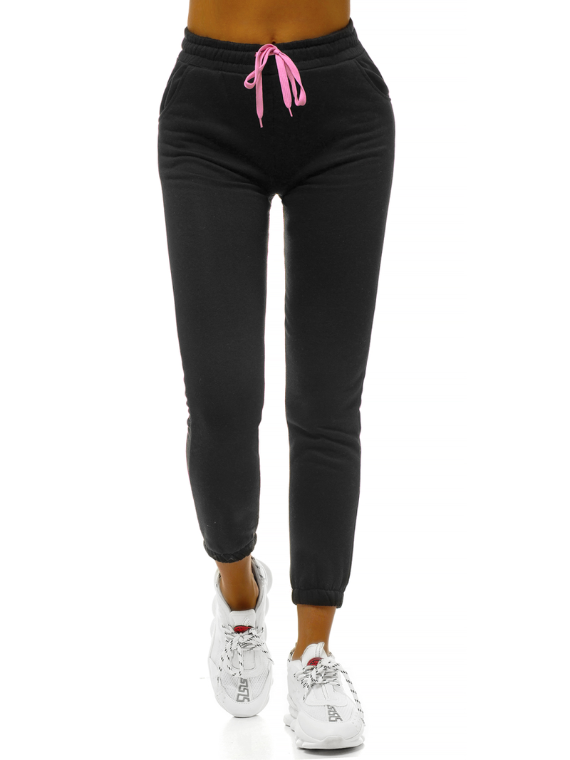 Γυναικείο παντελόνι φόρμας μαύρο OZONEE JS/KSW5008