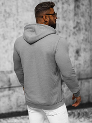 Ανδρικό Φούτερ με Κουκούλα Γκρί OZONEE O/TB2273