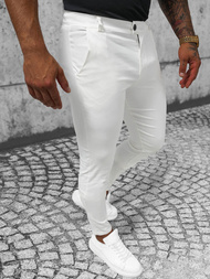 Ανδρικό παντελόνι chino εκρού OZONEE O/P4049