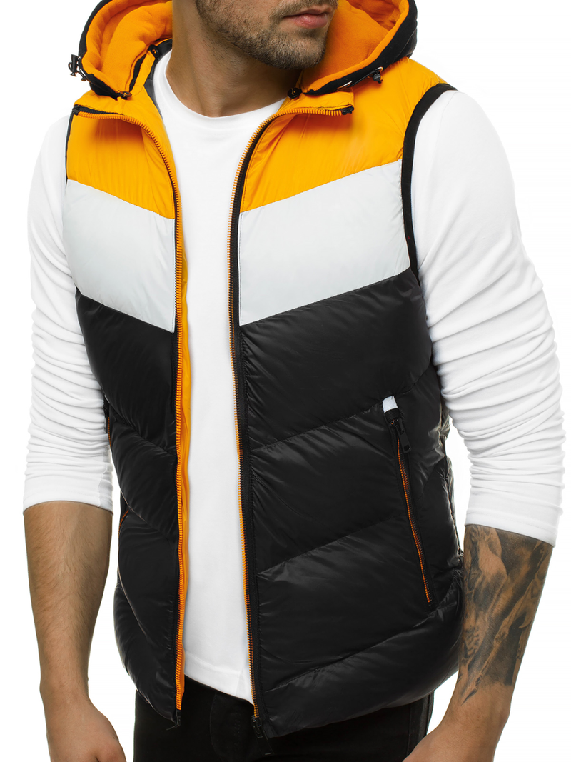 Ανδρικό αμάνικο μπουφάν μαύρο OZONEE N/6500