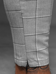 Ανδρικό παντελόνι chino γκρι OZONEE DJ/550172