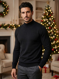 Ανδρικό πουλόβερ μαύρο OZONEE V/V24503Z