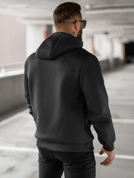 Ανδρικό Φούτερ με Κουκούλα μαύρο OZONEE JS/27B6502/3Z